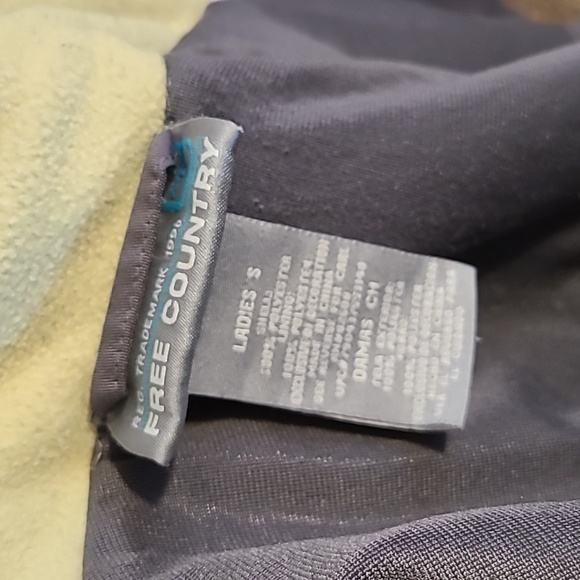 Free Country Heavy Fleece Jacket Green and Grey Size S. - Picture 6 of 7